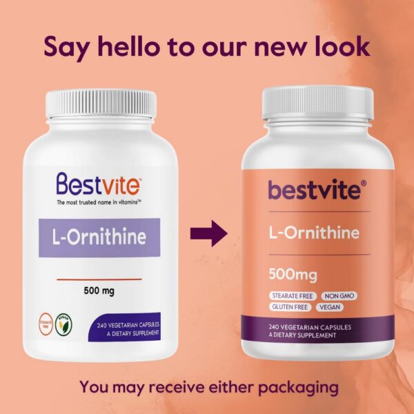 Suplemento Bestvite L-Ornitina certificado NSF GMP