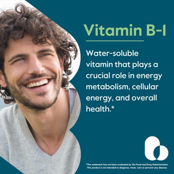 Suplemento BESTVITE vitamina B-1 100 mg beneficios energía