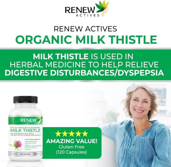 Suplemento para bienestar digestivo con cardo mariano y enzimas