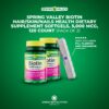 Suplemento biotina cabello piel uñas 120 cápsulas softgels spring valley