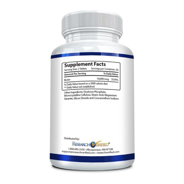 Version 1.0.0 Suplemento de biotina natural pureza extra fuerza