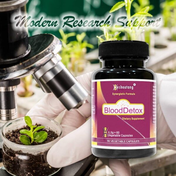 Version 1.0.0 Suplemento BloodDetox de Heshoutang en cápsulas vegetales