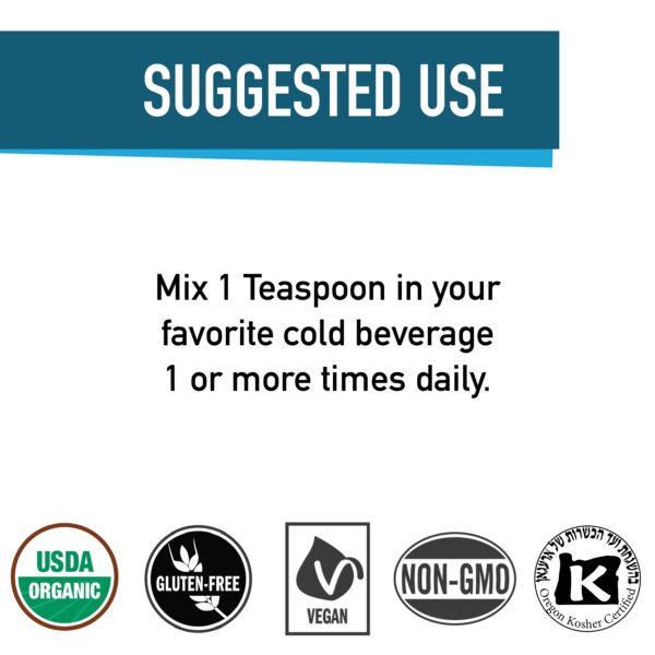 Suplemento Blue Majik en dose individuales para fácil uso