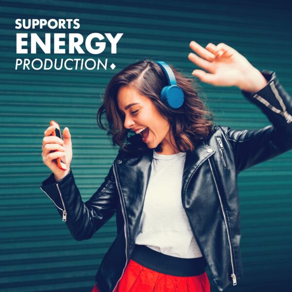 Version 1.0.0 Suplemento Bluebonnet B12 y ácido fólico sabor frambuesa lado