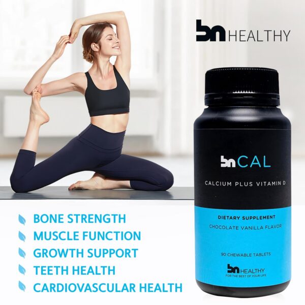 Version 1.0.0 Suplemento BN para huesos con vitamina D3 y calcio masticables