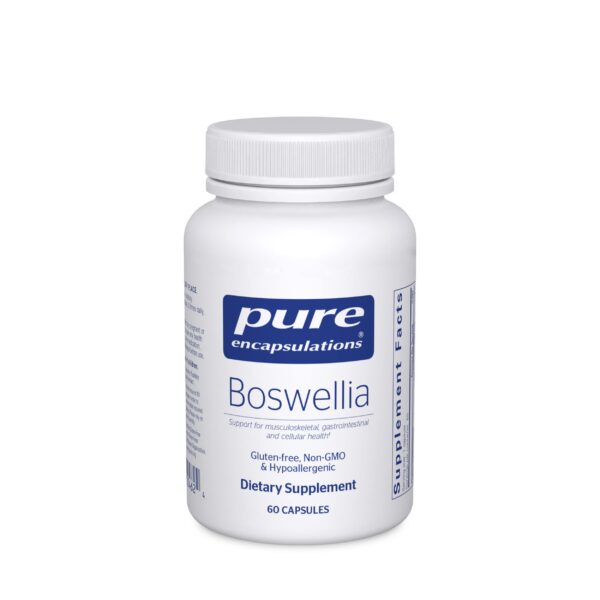 Suplemento Boswellia Pure Encapsulations para salud articular y digestiva