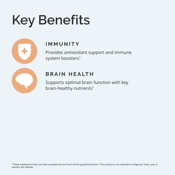 Suplemento BrainMD Neuro Zinc con 25 mg Zinc bisglicinato
