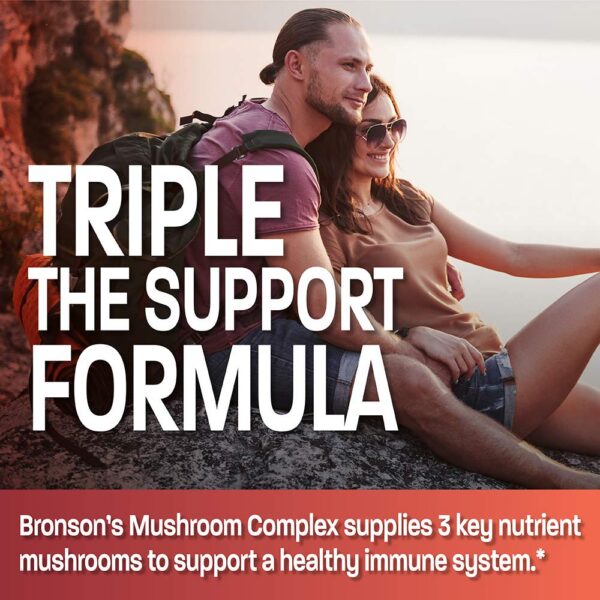 Suplemento de bronson complejo de hongos antioxidante