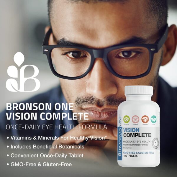 Suplemento bronson multivitaminico para salud de los ojos