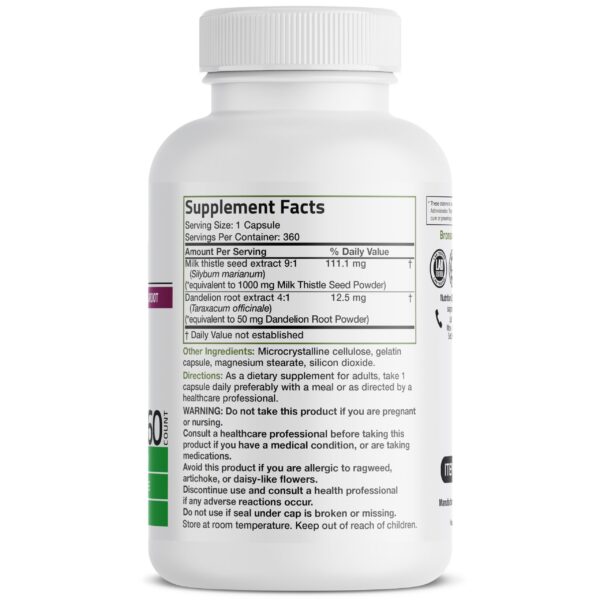 Suplemento Bronson para salud hepática 360 caps