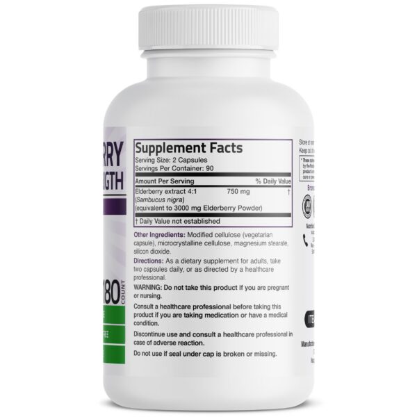 Suplemento Bronson Saúco protección antioxidante 180 cápsulas