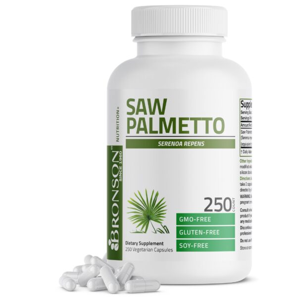 Suplemento Bronson Saw Palmetto 250 cápsulas vegetarianas