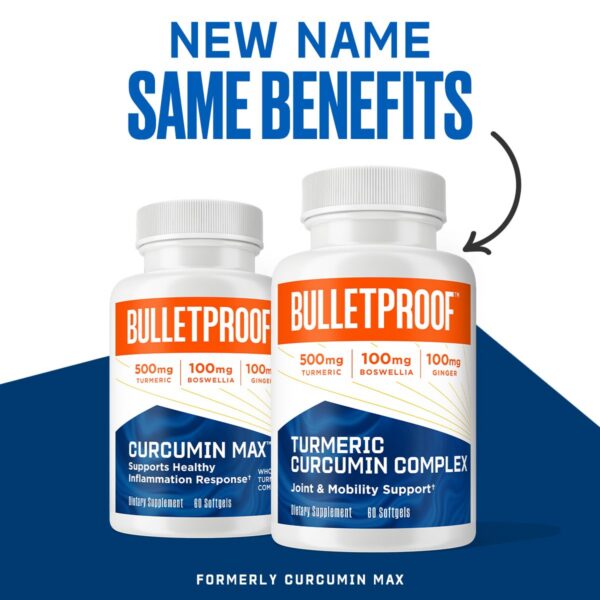 Suplemento Bulletproof cúrcuma para soporte inflamación articulaciones