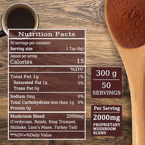 Suplemento de café con hongos Daitea para salud digestiva e inmunológica