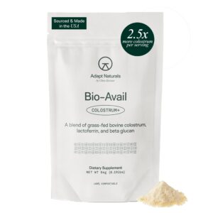 Suplemento de calostro Adapt Naturals en empaque