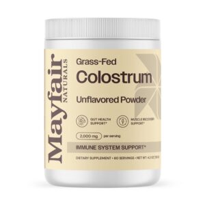 Suplemento de calostro bovino Mayfair Naturals en polvo