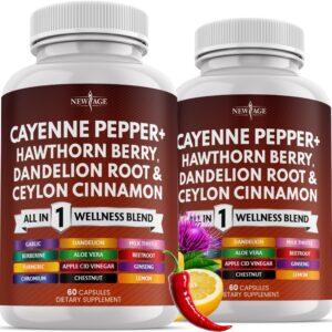 Version 1.0.0 Suplemento de cápsulas pimienta cayena New Age