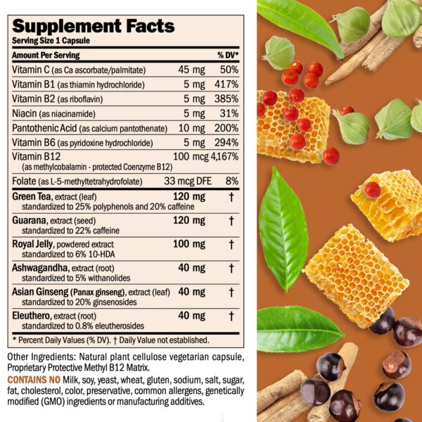 Cápsulas energía Andrew Lessman ingredientes naturales