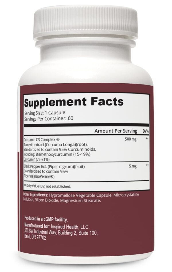 suplemento cápsulas veganas cúrcuma curcumina LUMINspired