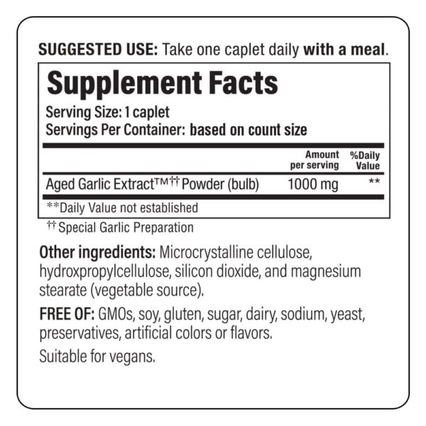 Suplemento cardio Kyolic ajo envejecido orgánico 30 cápsulas veganas