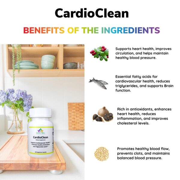 Suplemento CARDIOCLEAN para apoyo cardíaco natural EE.UU.