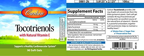 Version 1.0.0 Suplemento Carlson Tocotrienoles vitamina E apoyo cardiovascular