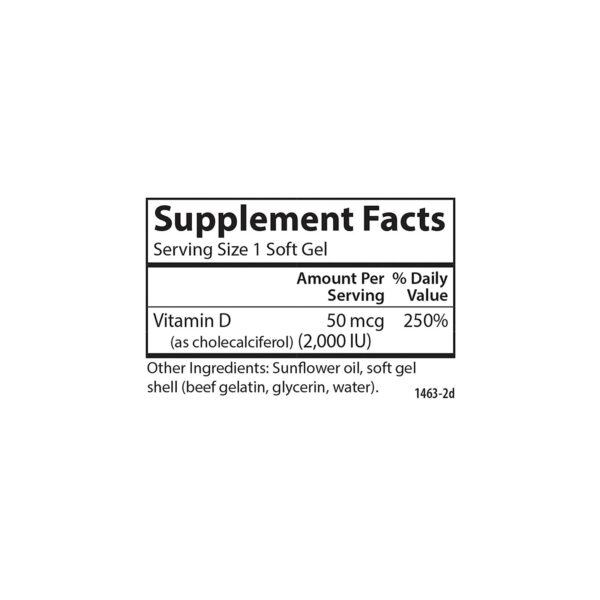 Suplemento carlson vitamina d3 para salud ósea y muscular