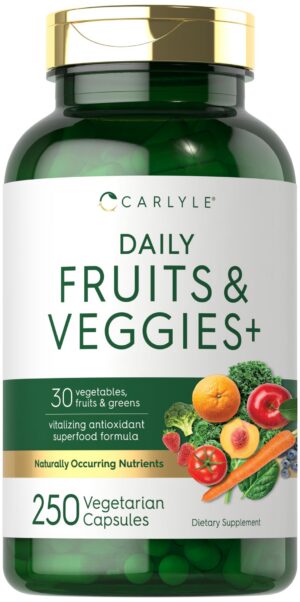 Suplemento Carlyle Frutas y Verduras en envase