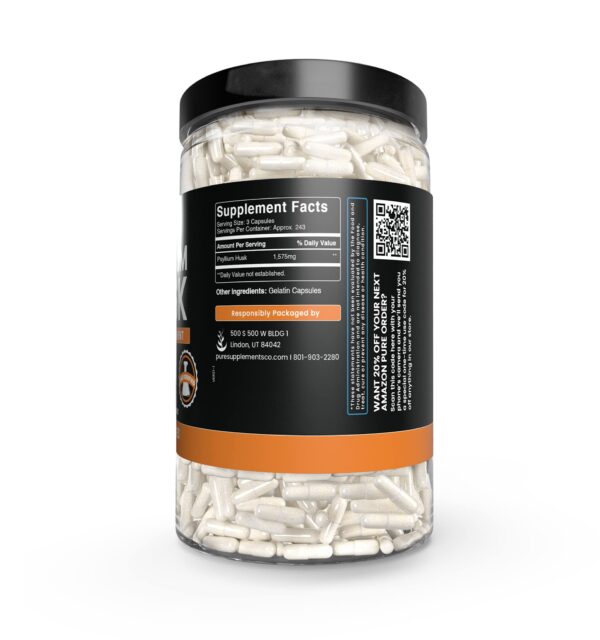 Version 1.0.0 Suplemento de cáscara de psyllium sin magnesio ni rellenos