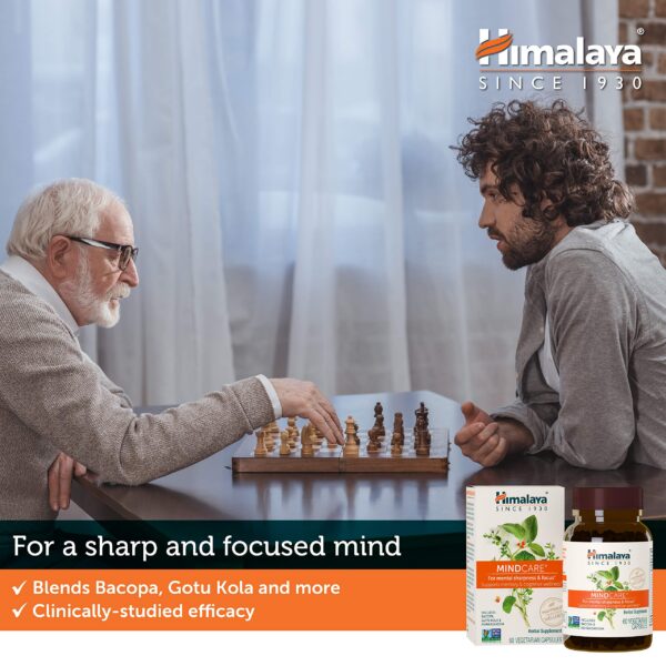 Suplemento cerebral Himalaya MindCare con hierbas ayurvédicas