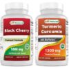 Version 1.0.0 Suplemento cereza negra y cúrcuma 180 cápsulas calidad superior