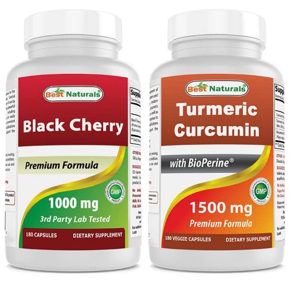 Version 1.0.0 Suplemento cereza negra y cúrcuma 180 cápsulas calidad superior