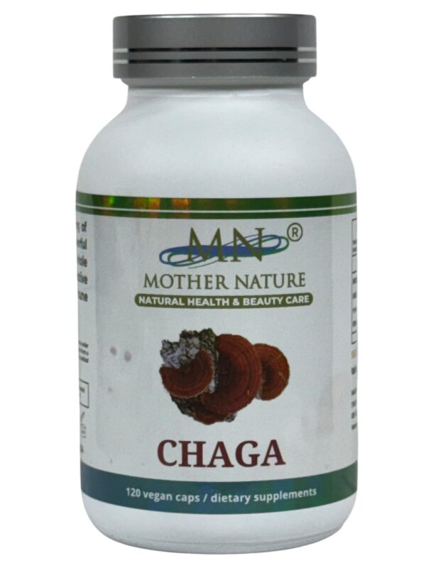 Suplemento de Chaga MN Mother Nature en cápsulas