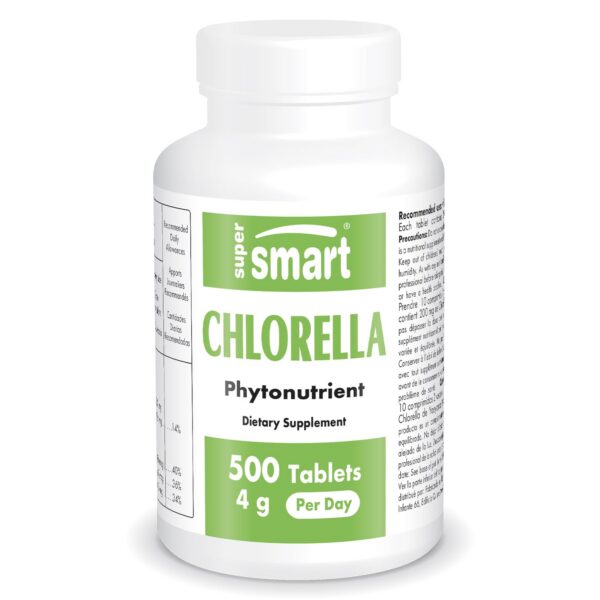 Suplemento clorella Supersmart tabla alta concentración vitaminas