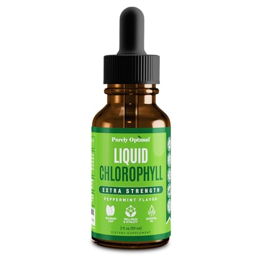 Suplemento de clorofila líquida purely optimal saludable