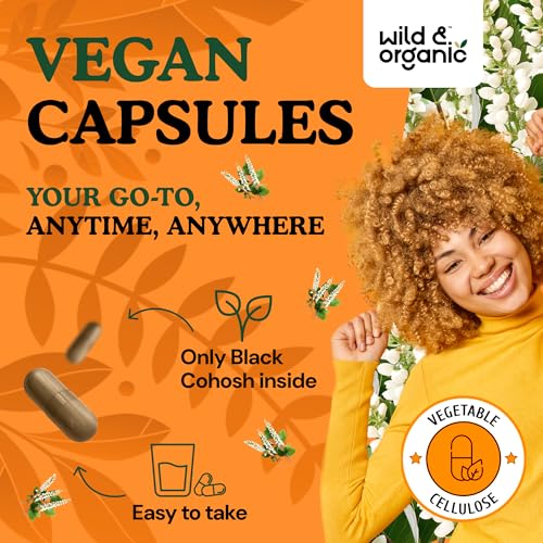 Suplemento de cohosh negro sin rellenos ni transgénicos