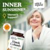 Botella de suplemento de cohosh negro Wild & Organic