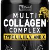 Version 1.0.0 Suplemento de colágeno múltiple Zeal Naturals caja de 180 cápsulas