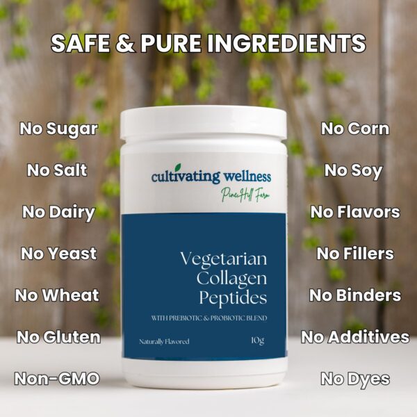 Version 1.0.0 Suplemento colágeno vegetariano PINE HILL FARM con prebióticos y probióticos