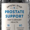Suplemento Crystal Star para soporte próstata hombres 60 cápsulas
