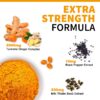 Suplemento cúrcuma 2000mg con pimienta negra y jengibre