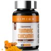 Suplemento de cúrcuma curcumina liposomal UIMISX frasco con cápsulas