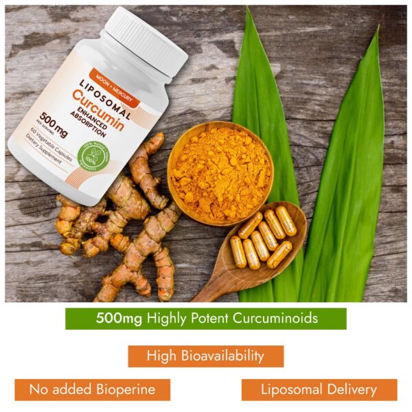 Suplemento cúrcuma liposomal para antioxidante y salud