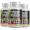 Suplemento Cúrcuma Moringa Clean Nutraceuticals frasco blanco