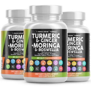 Suplemento Cúrcuma Moringa Clean Nutraceuticals frasco blanco