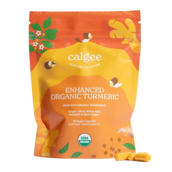 suplemento cúrcuma orgánica calgee 1100mg 30 días