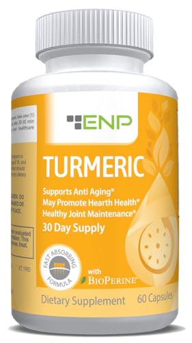 Suplemento de cúrcuma orgánica ENP 600mg 60 cápsulas