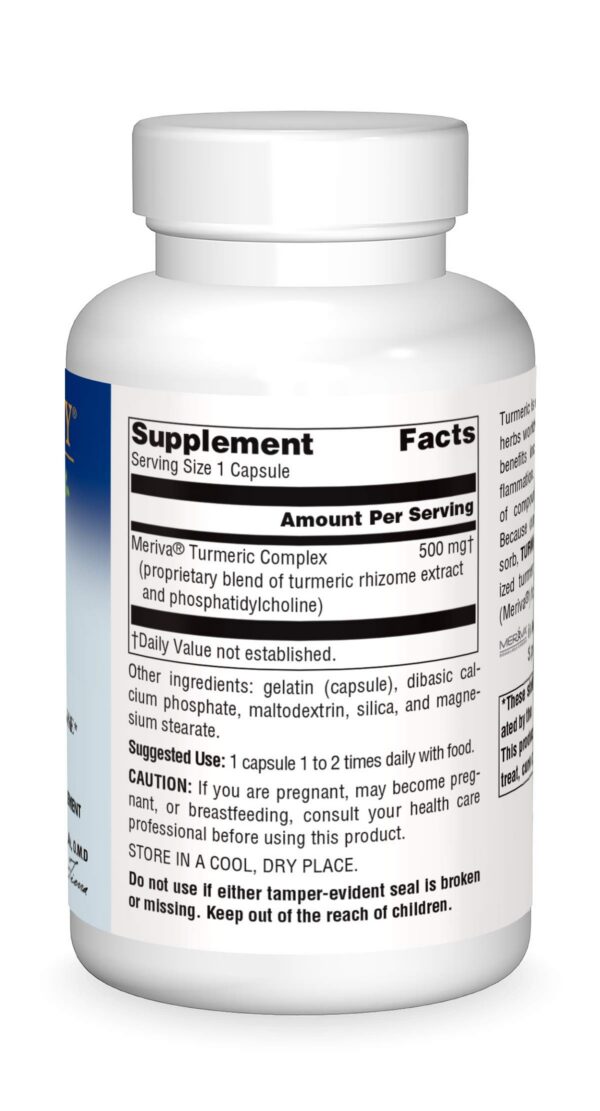 Suplemento de cúrcuma oro con extracto meriva Planetary Herbals