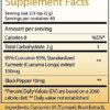Suplemento de cúrcuma y pimienta negra con curcuminoides