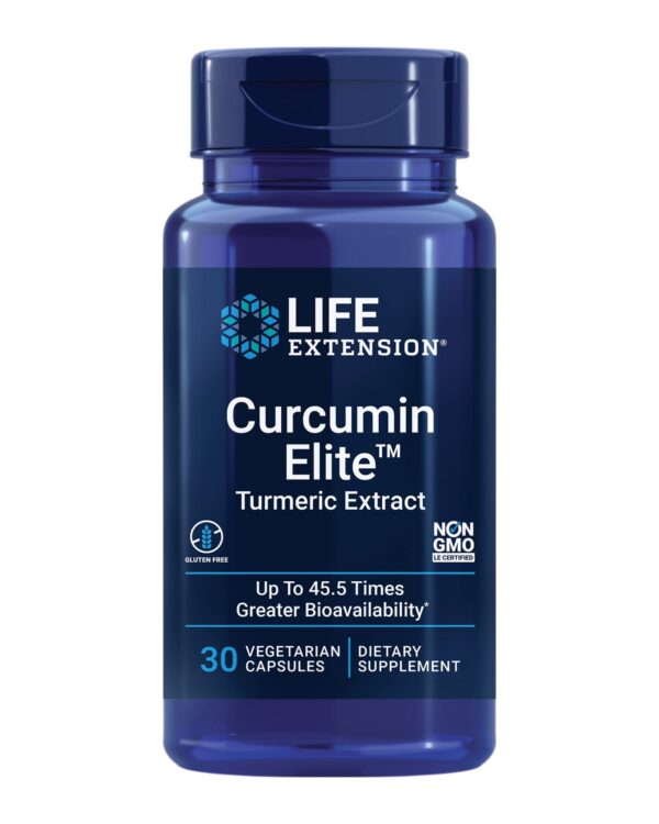 Suplemento Curcumin Elite cápsulas vegetales 500mg de cúrcuma